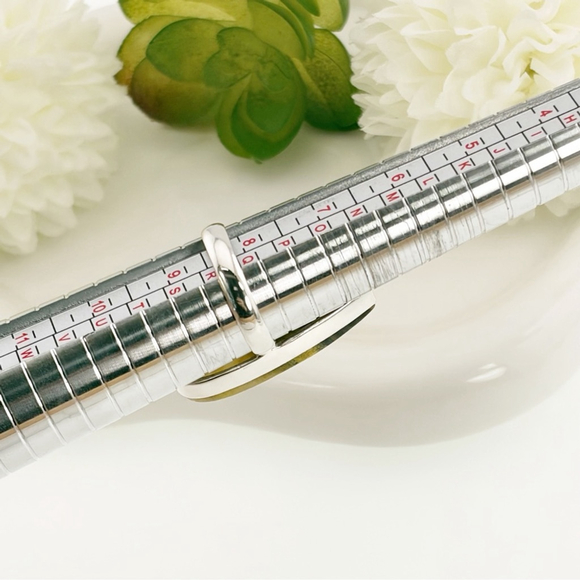 Solid Sterling Silver 925 Bumblebee Jasper Long Ring Size 8 1/4 Boho Southwest - Picture 8 of 8